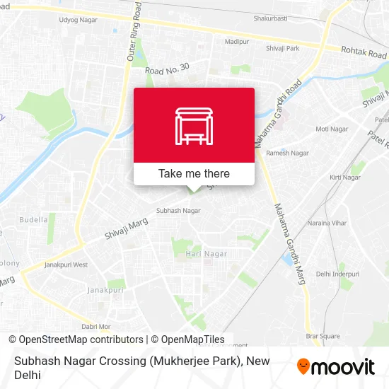 Subhash Nagar Crossing (Mukherjee Park) map