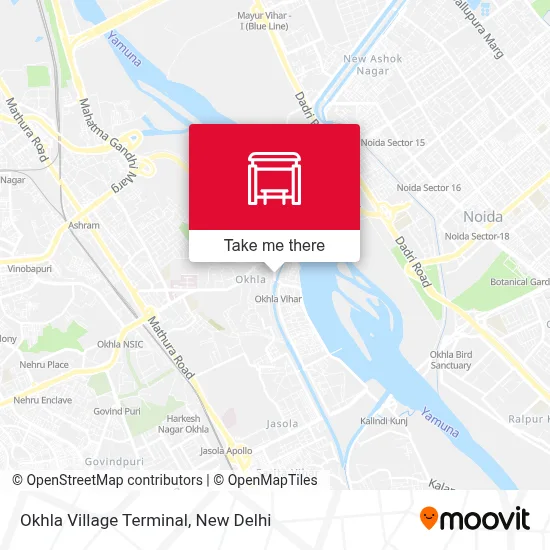 Okhla Village Terminal map
