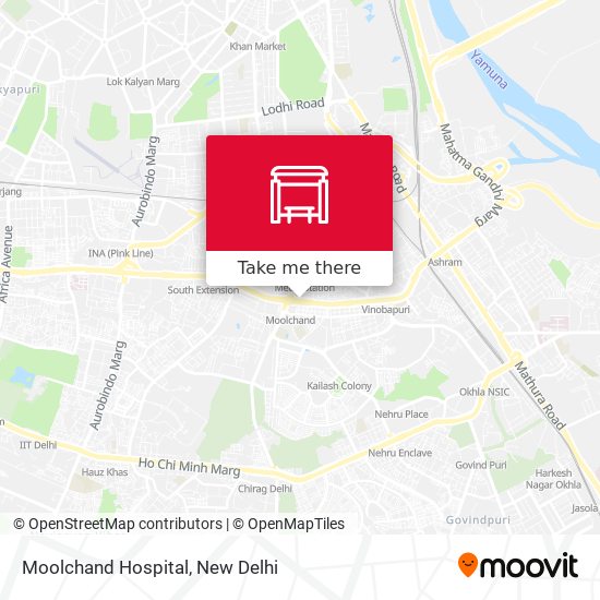 Moolchand Hospital map