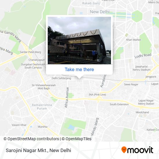 Sarojini Nagar Mkt. map