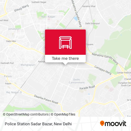 Police Station Sadar Bazar map