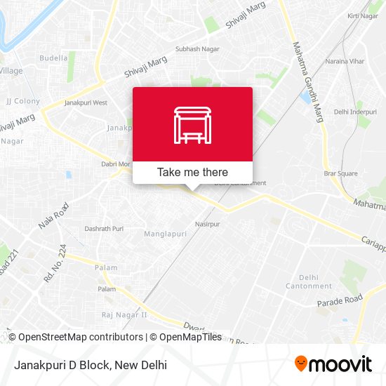 Janakpuri D Block map