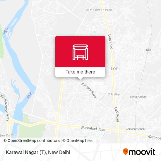 Karawal Nagar (T) map