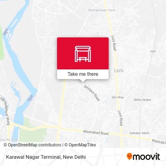 Karawal Nagar Terminal map