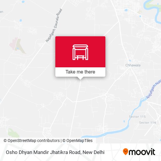 Osho Dhyan Mandir Jhatikra Road map
