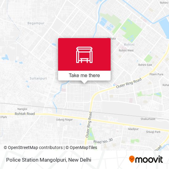 Police Station Mangolpuri map