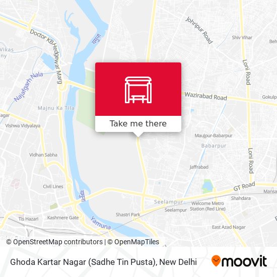 Ghoda Kartar Nagar (Sadhe Tin Pusta) map