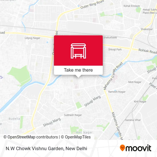 N.W Chowk Vishnu Garden map