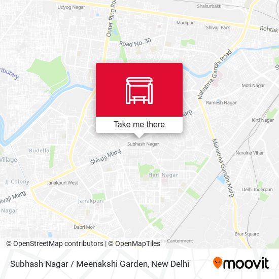 Subhash Nagar / Meenakshi Garden map