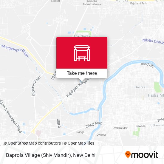 Baprola Village (Shiv Mandir) map