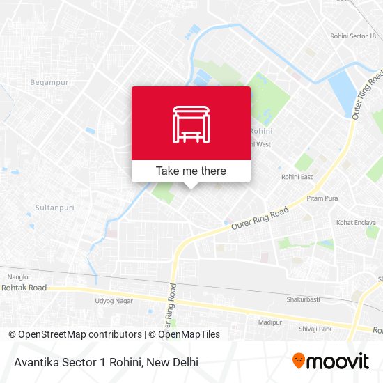 Avantika Sector 1 Rohini map