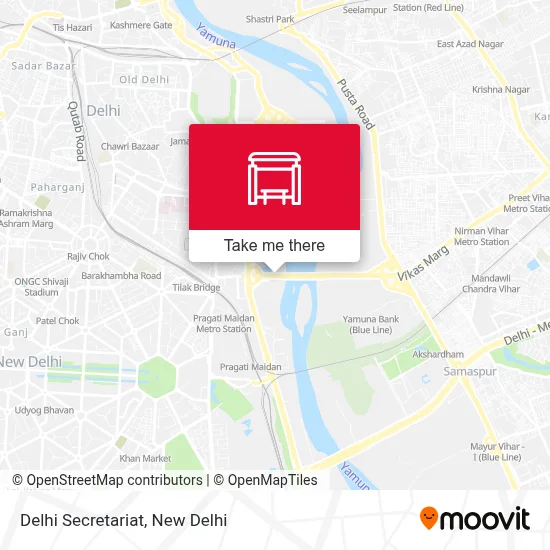 Delhi Secretariat map