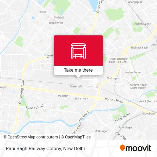 Rani Bagh Railway Colony map