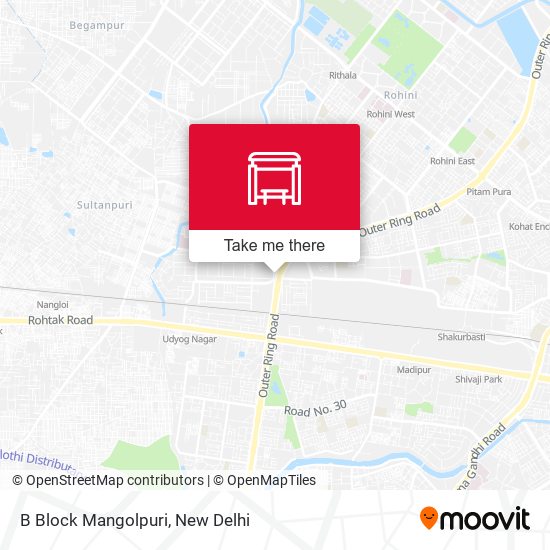 B Block Mangolpuri map