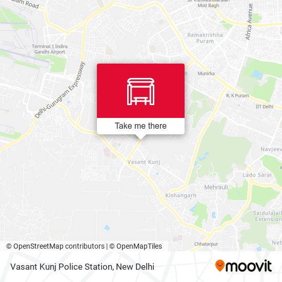 Vasant Kunj Police Station map