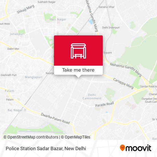 Police Station Sadar Bazar map