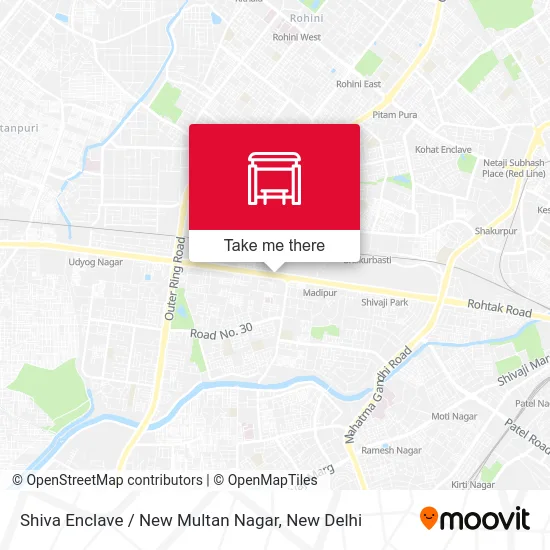 Shiva Enclave / New Multan Nagar map