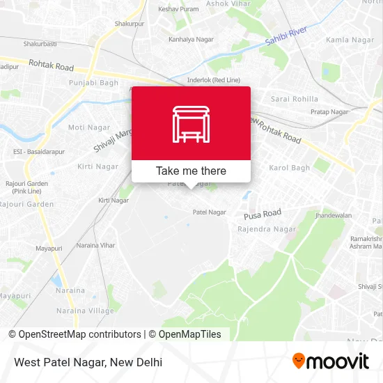 West Patel Nagar map