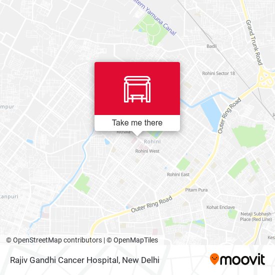 Rajiv Gandhi Cancer Hospital map