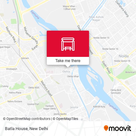 Batla House map