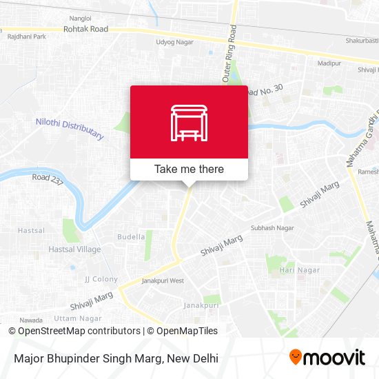 Major Bhupinder Singh Marg map