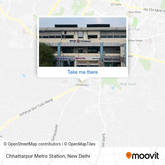 Chhattarpur Metro Station map
