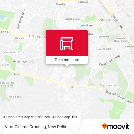 Virat Cinema Crossing map