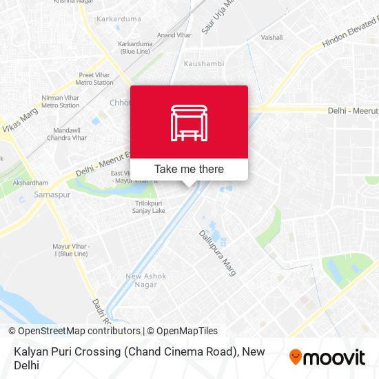 Kalyan Puri Crossing (Chand Cinema Road) map