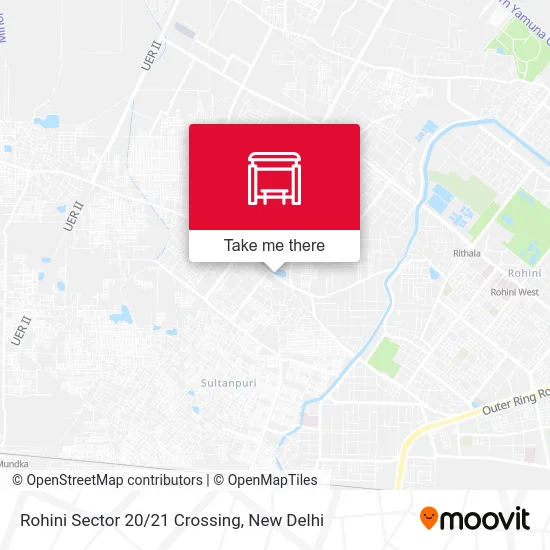 Rohini Sector 20/21 Crossing map