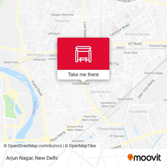 Arjun Nagar map