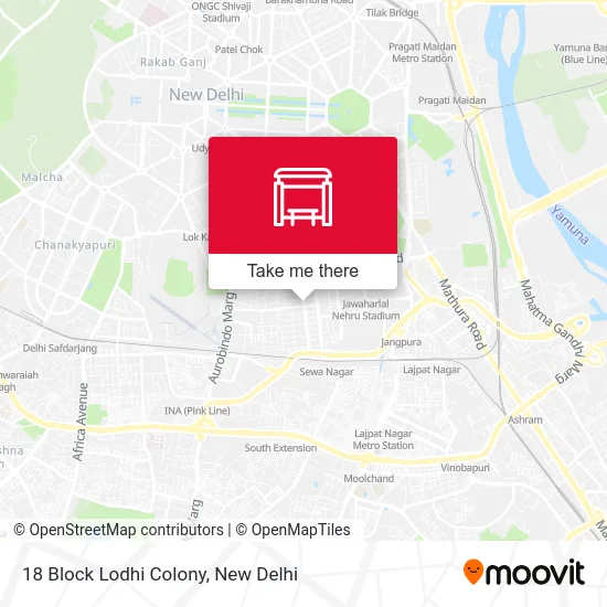 18 Block Lodhi Colony map
