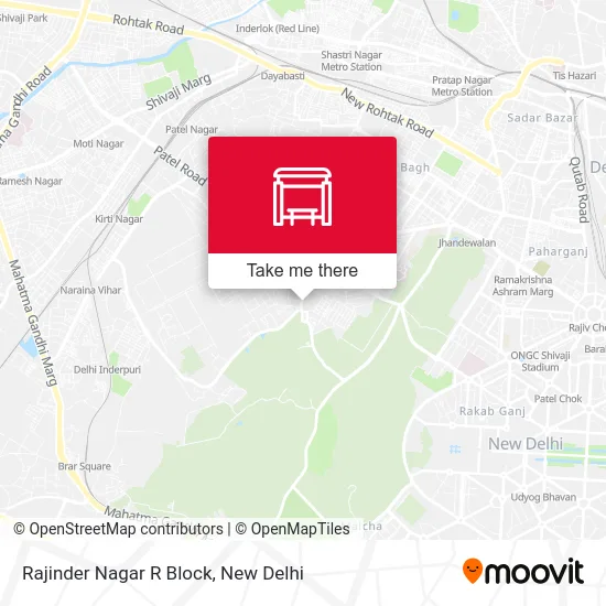 Rajinder Nagar R Block map