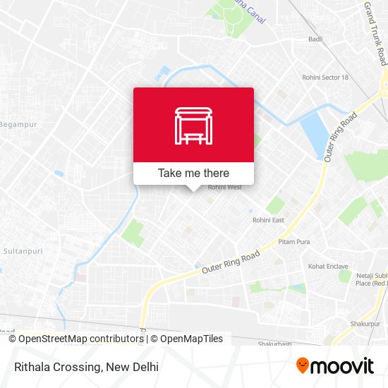 Rithala Crossing map