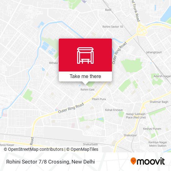 Rohini Sector 7/8 Crossing map