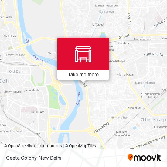 Geeta Colony map