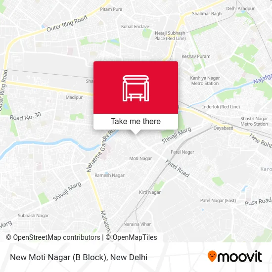 New Moti Nagar (B Block) map