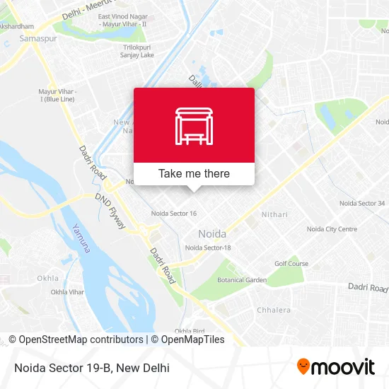 Noida Sector 19-B map