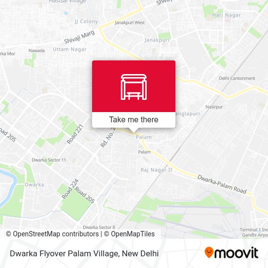 Dwarka Flyover Palam Village map