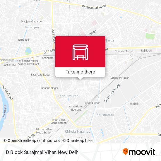 D Block Surajmal Vihar map