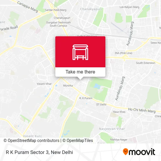 R K Puram Sector 3 map