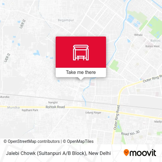 Jalebi Chowk (Sultanpuri A / B Block) map