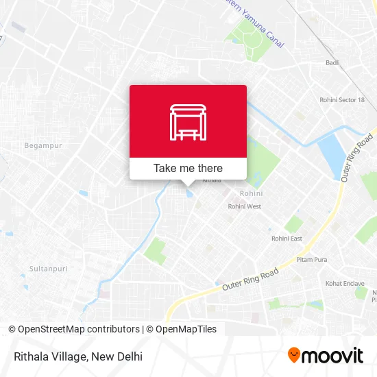 Rithala Village map