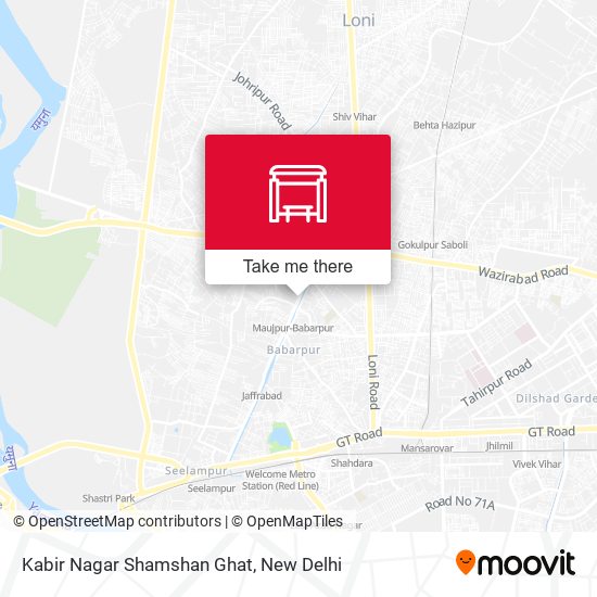 Kabir Nagar Shamshan Ghat map