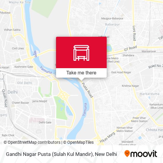 Gandhi Nagar Pusta (Sulah Kul Mandir) map