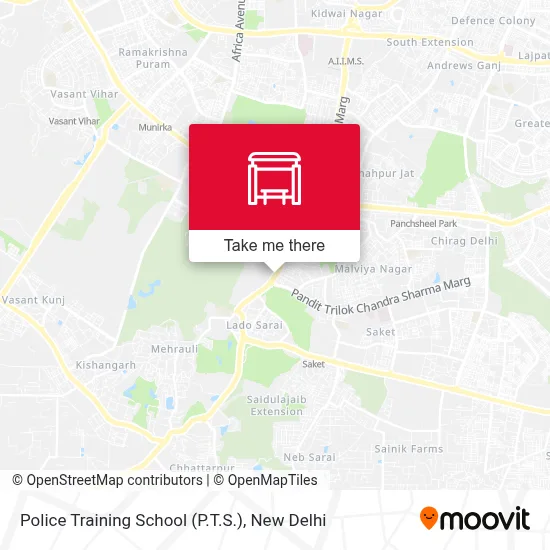 Police Training School (P.T.S.) map