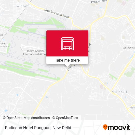 Radisson Hotel Rangpuri map