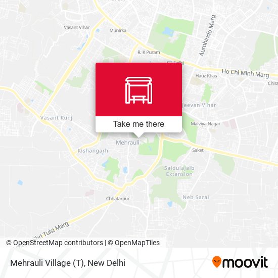 Mehrauli Village (T) map