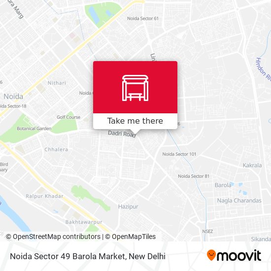 Noida Sector 49 Barola Market map