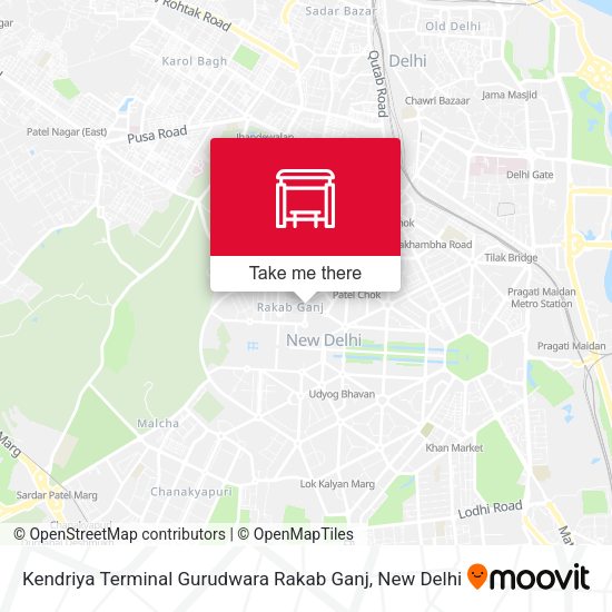 Kendriya Terminal Gurudwara Rakab Ganj map