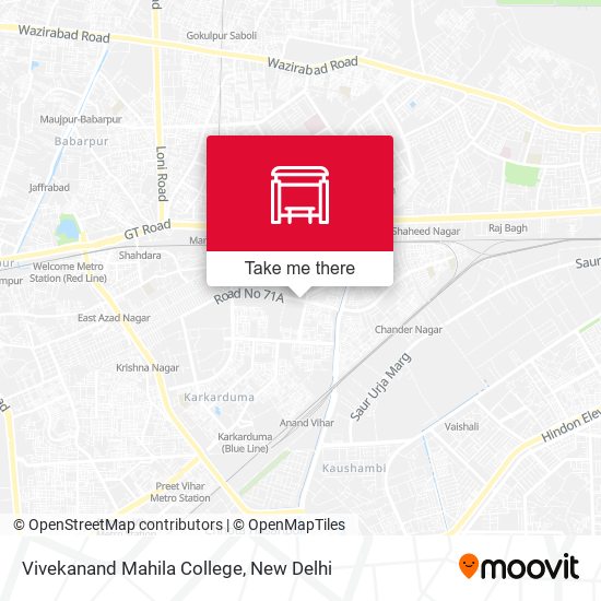 Vivekanand Mahila College map